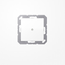 Jung A590BFAWWM Leitungsauslass mit Zugentlastung, Thermoplast lackiert, Serie A, schneeweiß matt