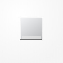 Jung A590BFNAAL Wippe, mit Schriftfeld, Thermoplast lackiert, Serie A, aluminium