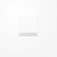 Jung A590BFNAWW Wippe, mit Schriftfeld, Thermoplast, Serie A, alpinweiß