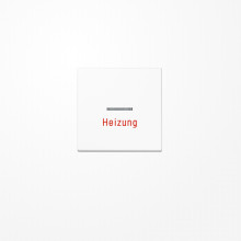 Jung A590HWW Wippe mit Lichtleiter, Aufschrift Heizung, Duroplast, Serie A, alpinweiß