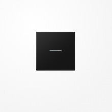 Jung A590KO5SWM Wippe mit Lichtleiter, Duroplast lackiert, Serie A, graphitschwarz matt