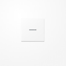 Jung A590KO5WWM Wippe mit Lichtleiter, Duroplast lackiert, Serie A, schneeweiß matt