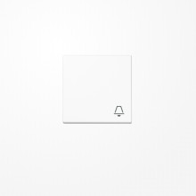 Jung A590KWW Wippe, Symbol Klingel, Duroplast, Serie A, alpinweiß