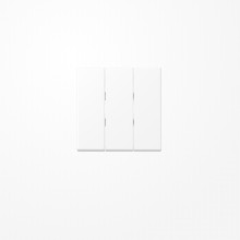 Jung A593BFWWM Wippe, Thermoplast lackiert, Serie A, schneeweiß matt