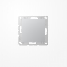 Jung A594-0AL Blind-Abdeckung (gerastet), Thermoplast lackiert, Serie A, aluminium