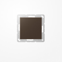 Jung A594-0MO Blind-Abdeckung (gerastet), Thermoplast lackiert, Serie A, mokka