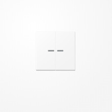 Jung A595KO5WWM Wippe mit Lichtleiter, Duroplast lackiert, Serie A, schneeweiß matt