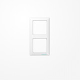 Jung ABAS582WW Rahmen 2fach, senkrechte und waagerechte Montage, Duroplast antibakteriell, AS 500 antibakteriell, alpinweiß