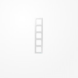 Jung ABAS585WW Rahmen 5fach, senkrechte und waagerechte Montage, Duroplast antibakteriell, AS 500 antibakteriell, alpinweiß