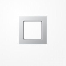 Jung AC581AL Rahmen 1fach, senkrechte und waagerechte Montage, Duroplast lackiert, A CREATION, aluminium