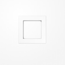 Jung AC581BFWW Rahmen 1fach, senkrechte und waagerechte Montage, Thermoplast, A CREATION, alpinweiß