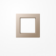 Jung AC581CH Rahmen 1fach, senkrechte und waagerechte Montage, Duroplast lackiert, A CREATION, champagner