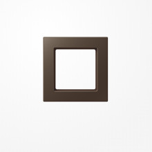 Jung AC581MO Rahmen 1fach, senkrechte und waagerechte Montage, Duroplast lackiert, A CREATION, mokka