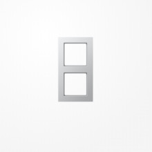 Jung AC582AL Rahmen 2fach, senkrechte und waagerechte Montage, Duroplast lackiert, A CREATION, aluminium