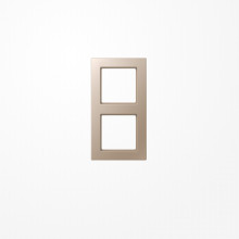 Jung AC582CH Rahmen 2fach, senkrechte und waagerechte Montage, Duroplast lackiert, A CREATION, champagner