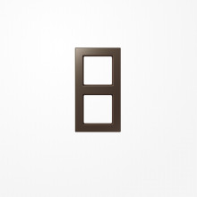 Jung AC582MO Rahmen 2fach, senkrechte und waagerechte Montage, Duroplast lackiert, A CREATION, mokka