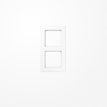 Jung AC582WW Rahmen 2fach, senkrechte und waagerechte Montage, Duroplast, A CREATION, alpinweiß