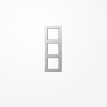 Jung AC583AL Rahmen 3fach, senkrechte und waagerechte Montage, Duroplast lackiert, A CREATION, aluminium