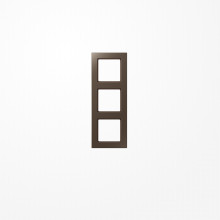 Jung AC583MO Rahmen 3fach, senkrechte und waagerechte Montage, Duroplast lackiert, A CREATION, mokka