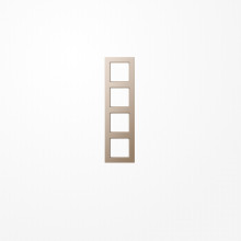 Jung AC584CH Rahmen 4fach, senkrechte und waagerechte Montage, Duroplast lackiert, A CREATION, champagner