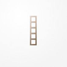 Jung AC585CH Rahmen 5fach, senkrechte und waagerechte Montage, Duroplast lackiert, A CREATION, champagner