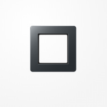 Jung AF581BFANM Rahmen 1fach, senkrechte und waagerechte Montage, Thermoplast lackiert, A FLOW, anthrazit matt