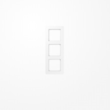 Jung AF583BFWW Rahmen 3fach, senkrechte und waagerechte Montage, Thermoplast, A FLOW, alpinweiß