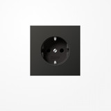 Jung AL1520KIAN SCHUKO-Steckdose, 16 A 250 V ~, SAFETY+, Aluminium lackiert, Serie LS, anthrazit