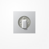 Jung AL1941 Abdeckung für Drehschalter, Serie LS, Aluminium