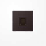 Jung AL1969-1WED Abdeckung (gerastet) für Modular-Jack-Steckbuchsen, 1fach, UMA-CAT6A, RADIALL, Panduit, Assmann, Serie LS, dark (lackiertes Aluminium)