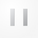 Jung AL2501TSA Tastensatz 1fach, F50, Serie LS, Aluminium