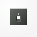 Jung AL2969-1UAAN Abdeckung für IAE/UAE-Anschlussdosen 1x8-polig, Aluminium lackiert, Serie LS, anthrazit