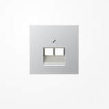 Jung AL2969-2UA Abdeckung für IAE/UAE-Anschlussdosen 2x8-polig, Serie LS, Aluminium