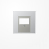 Jung AL2969T Abdeckung für TAE-Anschlussdosen 1fach, Serie LS, Aluminium