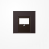 Jung AL2969TD Abdeckung für TAE-Anschlussdosen 1fach, Aluminium lackiert, Serie LS, dark