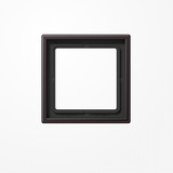 Jung AL2981D Rahmen 1fach, senkrechte und waagerechte Montage, Aluminium lackiert, LS 990, dark (lackiertes Aluminium)