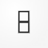 Jung AL2982 Rahmen 2fach, senkrechte und waagerechte Montage, LS 990, Aluminium