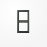 Jung AL2982AN Rahmen 2fach, senkrechte und waagerechte Montage, Aluminium lackiert, LS 990, anthrazit (lackiertes Aluminium)