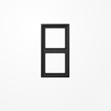 Jung AL2982D Rahmen 2fach, senkrechte und waagerechte Montage, Aluminium lackiert, LS 990, dark (lackiertes Aluminium)