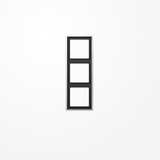 Jung AL2983 Rahmen 3fach, senkrechte und waagerechte Montage, LS 990, Aluminium