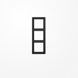 Jung AL2983D Rahmen 3fach, senkrechte und waagerechte Montage, Aluminium lackiert, LS 990, dark (lackiertes Aluminium)