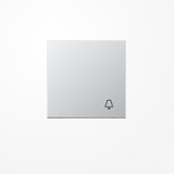 Jung AL2990K Wippe, Symbol Klingel, Serie LS, Aluminium