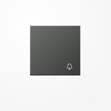 Jung AL2990KAN Wippe, Symbol Klingel, Aluminium lackiert, Serie LS, anthrazit