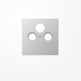 Jung AL2990SAT Abdeckung für Universal-Sat/BK-Dosen 1fach, Serie LS, Aluminium