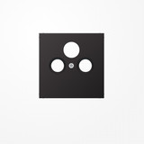 Jung AL2990SATD Abdeckung für Universal-Sat/BK-Dosen 1fach, Aluminium lackiert, Serie LS, dark