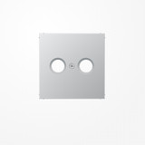 Jung AL2990TV Abdeckung für Antennendosen 1fach, Serie LS, Aluminium