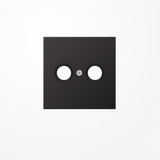 Jung AL2990TVD Abdeckung für Antennendosen 1fach, Aluminium lackiert, Serie LS, dark