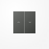 Jung AL2995PAN Wippe, mit Pfeilsymbolen, Aluminium lackiert, Serie LS, anthrazit