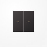 Jung AL2995PD Wippe, mit Pfeilsymbolen, Aluminium lackiert, Serie LS, dark