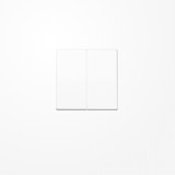 Jung AS102WW Wippe für Taster 2fach, Duroplast, F10, Serie AS, alpinweiß